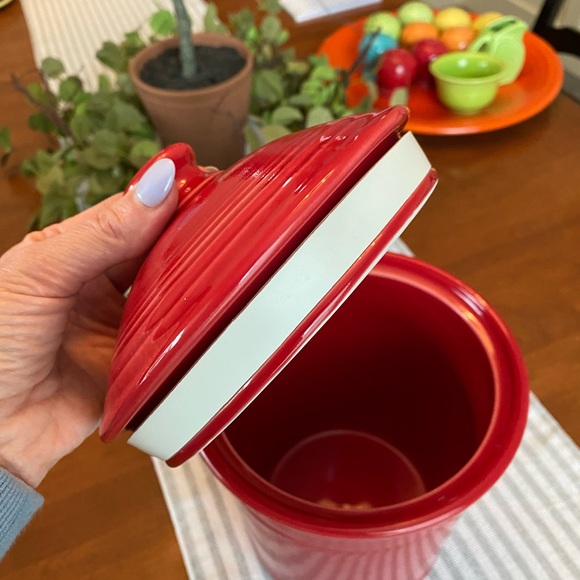 Fiestaware SCARLET Large Canister - Picture 3 of 6